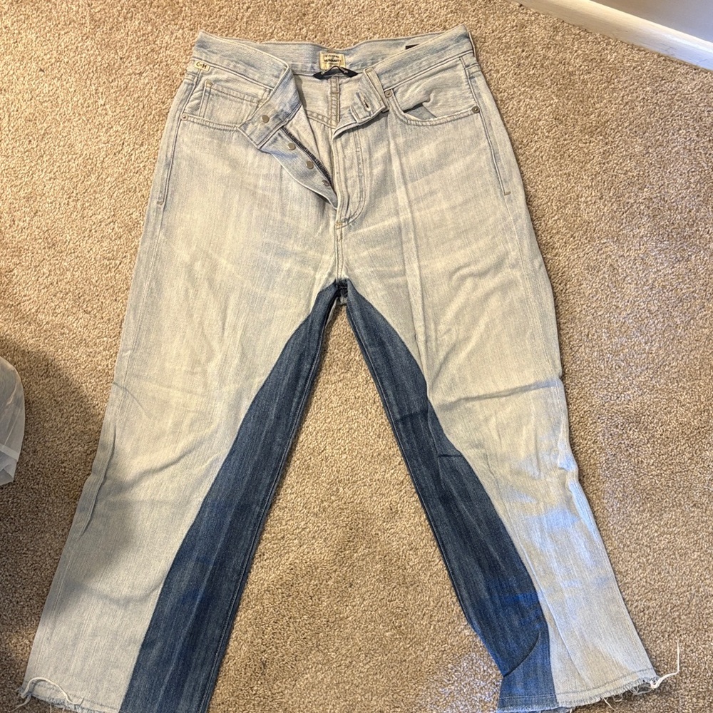 Citizens Of Humanity Light and Dark Blue Flare Jeans
